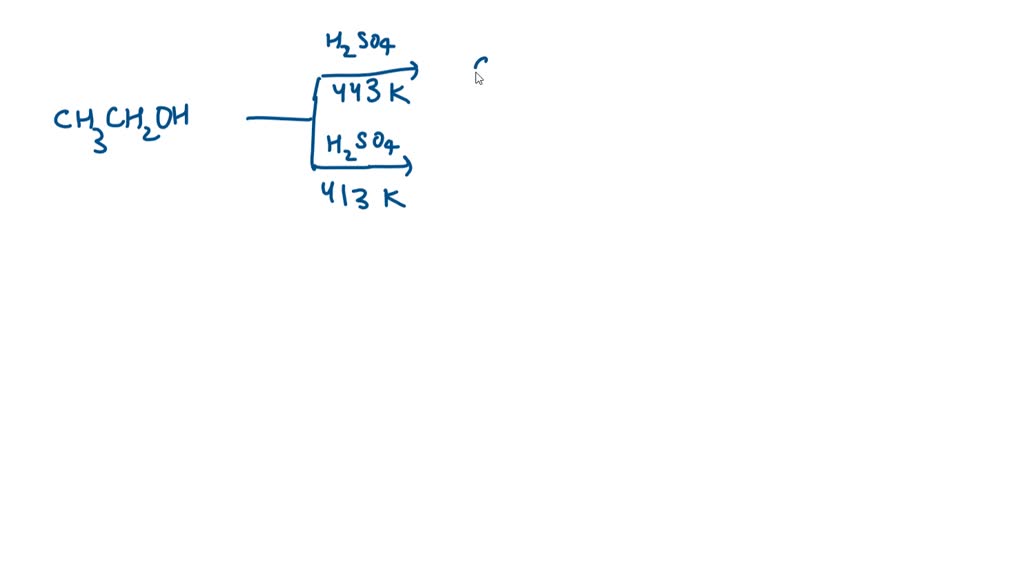 SOLVED 'Dehydration chemical reaction of alcohols in the presence of
