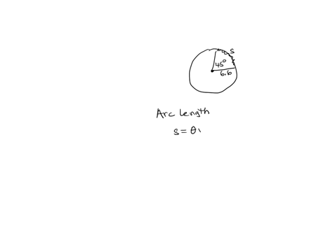 find-the-exact-arc-length-corresponding-to-an-angle-of-45-on-a-circle-of-radius-66-note-the-arc-length-s-corresponding-to-an-angle-of-0-radians-in-a-circle-of-radius-r-is-sr0-arc-length-69828