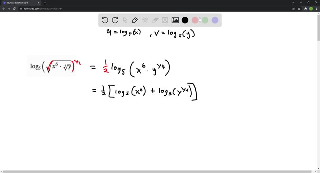 Solved Problem 6 10 Points Let U Logs X And V Logs Y