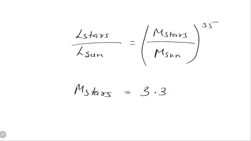 SOLVED A mainsequence star has a mass of 3.3 solar masses. What is