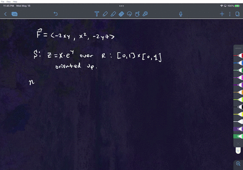 point-evaluate-the-surface-integral-f-ds-where-2xyi-x-zyzk-and-the-surface-0-x10-y-with-upwards-orientation-f-isf-e-124-60614