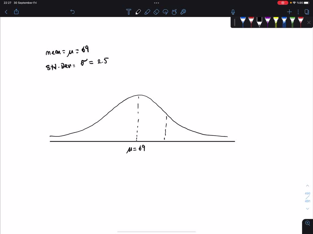 SOLVED: The distribution of heights of adult American men is ...