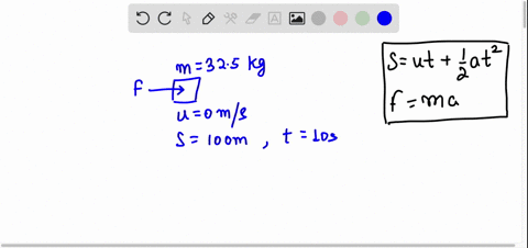 in-outer-space-a-constant-force-is-applied-to-a-325-mathrmkg-probe-initially-at-rest-the-probe-moves-53923