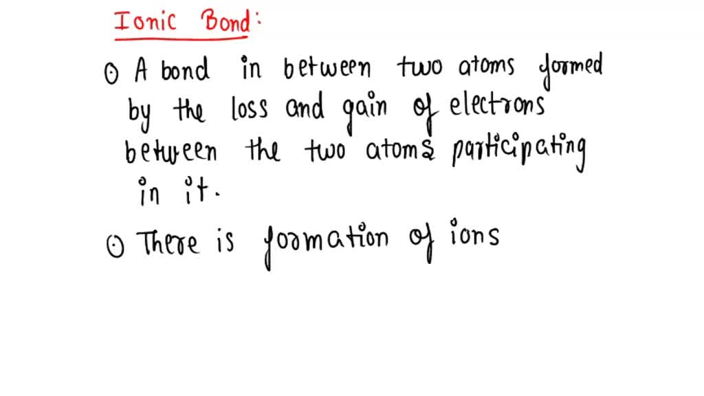 SOLVED Covalent bonds occur when ions of opposite charge are attracted