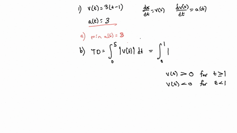 a-particle-moves-along-the-x-axis-so-that-its-velocity-at-time-t0-t-5is-given-by-vt-3t-1t-_-3-at-time-t-2the-position-of-the-particle-is-x2-0-find-the-minimum-acceleration-of-the-particle-fi-75472
