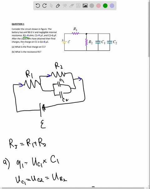 question1-consider-the-circuit-shown-in-figure-the-battery-has-emf-800-v-and-negligible-internal-resistance-r2-xohm-cl-y-pf-and-c2-6-hf-after-the-capacitors-have-attained-their-final-charges-48652