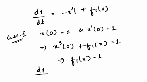 the-given-differential-equation-is-model-of-an-undamped-springmass-system-in-which-the-restoring-force-fx-in-1-d2x-fx-0-dt2-is-nonlinear-for-the-equation-use-numerical-solver-to-plot-the-sol-07231
