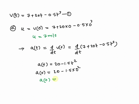10the-velocity-function-of-a-car-is-modelled-by-the-vt-700-200t-0500t3-and-a-graph-of-the-velocity-is-presented-below_-what-is-the-initial-acceleration-and-initial-velocity-3-marks-b-determi-44056