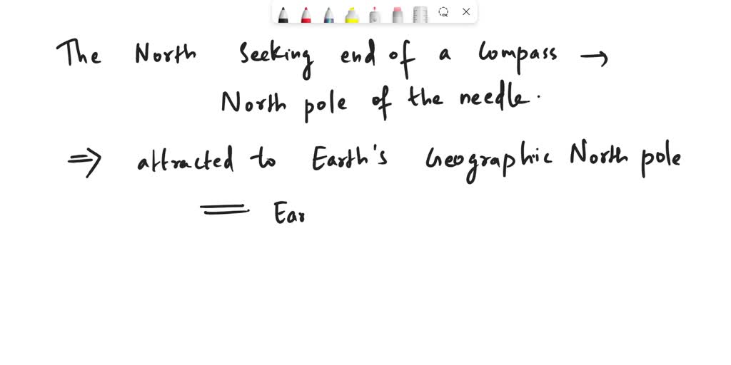 SOLVED what is the polarity of the north seeking end of a compass