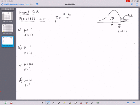 the-random-variable-x-is-normally-distributed-also-it-is-known-that-px-185-014-use-table-1-a-find-the-population-mean-if-the-population-standard-deviation-17-round-z-value-and-final-answer-t-91706