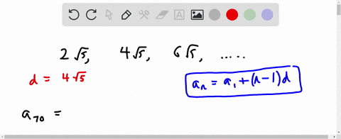 in-problems-25-30-find-the-indicated-term-in-each-arithmetic-sequence-70th-term-of-2-sqrt5-4-sqrt5-6-78774