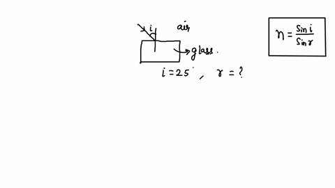 a-ray-of-light-travels-from-air-to-glass-making-an-angle-of-incidence-of-25o-calculate-the-angle-of-refraction-in-glass-the-refractive-index-of-glass-152-51096
