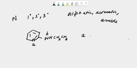 Classify each nitrogen in this compound as (i) primary, secondary ...