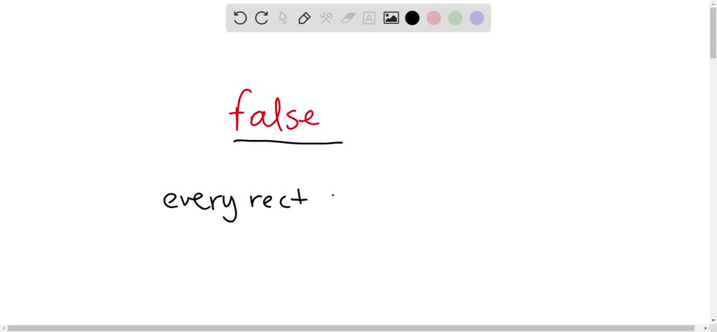 SOLVED: Texts: True or false? The side of an angle is a ray. Every ...