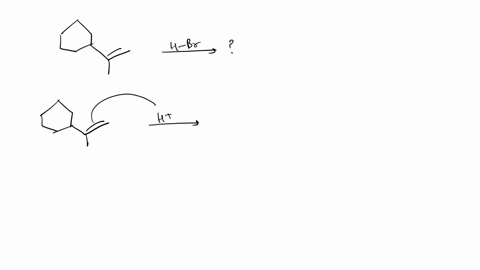 3_-6-pts-draw-a-mechanism-for-the-hydrobromination-of-the-following-alkene-to-form-the-markovnikov-product-by-elecrophilic-addition-h-br-90658