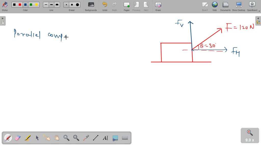 SOLVED Jack pulls a sled across level field by exerting force of 120