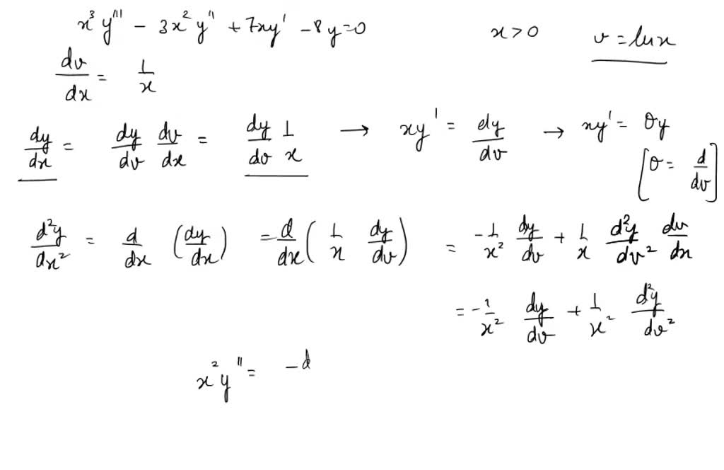 SOLVED: A second-order Euler equation is one of the form ax squared y ...