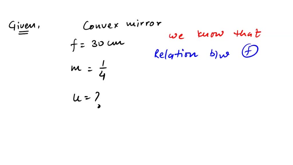 solved-the-image-formed-by-a-convex-mirror-of-radius-of-curvature-30cm