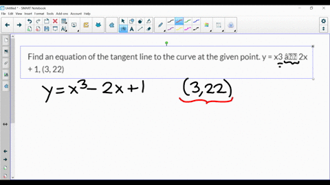 find-an-equation-of-the-tangent-line-to-the-curve-at-the-given-point-y-x3-a-2x-1-3-22-23241