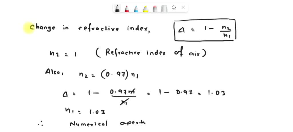 Define The Relative Refractive Index Difference For An Optical Fiber ...