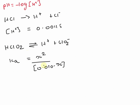 calculate-the-ph-of-a-solution-that-is-000115-m-in-hcl-and-00100-m-in-hclo2-ka-for-hclo2-11x10-2-95583