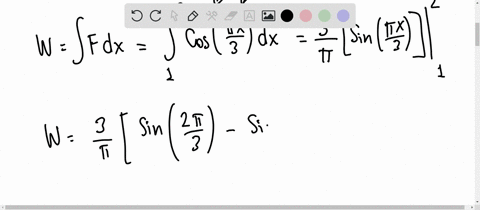 when-a-particle-is-located-a-distance-x-meters-from-the-origin-a-force-of-cos-pi-x-3-newtons-acts-on-13847