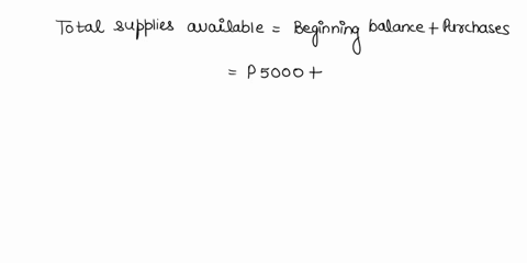 the-beginning-balance-of-unused-supplies-is-ps000-during-the-period-total-purchases-of-supplies-amounted-to-p2o000-initially-recorded-as-asset-at-the-end-of-the-period-the-actual-unused-supp-71739