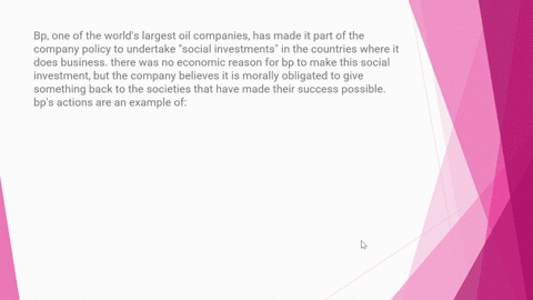 bp-one-of-the-worlds-largest-oil-companies-has-made-it-part-of-the-company-policy-to-undertake-social-investments-in-the-countries-where-it-does-business-there-was-no-economic-reason-for-bp-55885