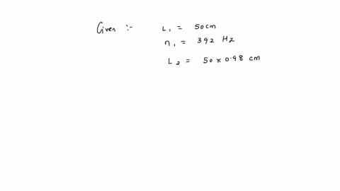 a-tuning-fork-of-frequency-392-hz-resonates-with-50-cm-length-of-a-string-under-tension-t-if-length-of-the-string-is-decreased-by-2-keeping-the-tension-constant-the-number-of-beats-heard-when-the-stri