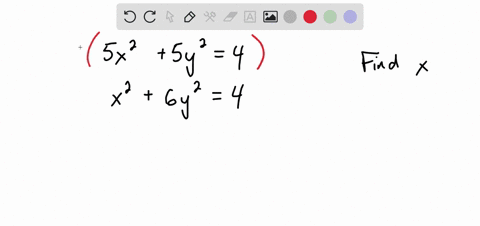 find-the-x-coordinates-of-the-points-of-intersection-for-the-following-equations-5x25y24-x26y24-16962