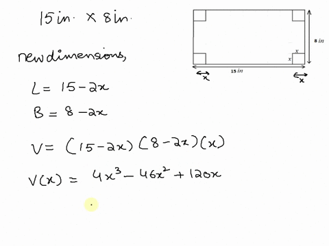 you-are-planning-to-make-an-open-rectangular-box-from-an-8-inch-by-15-inch-piece-of-cardboard-by-cutting-congruent-squares-from-the-corners-and-folding-up-the-sides-what-are-the-dimensions-o-47032
