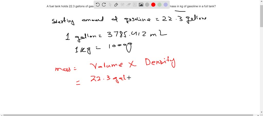 solved-a-particular-brand-of-gasoline-has-a-density-of-0-737-g-ml-at