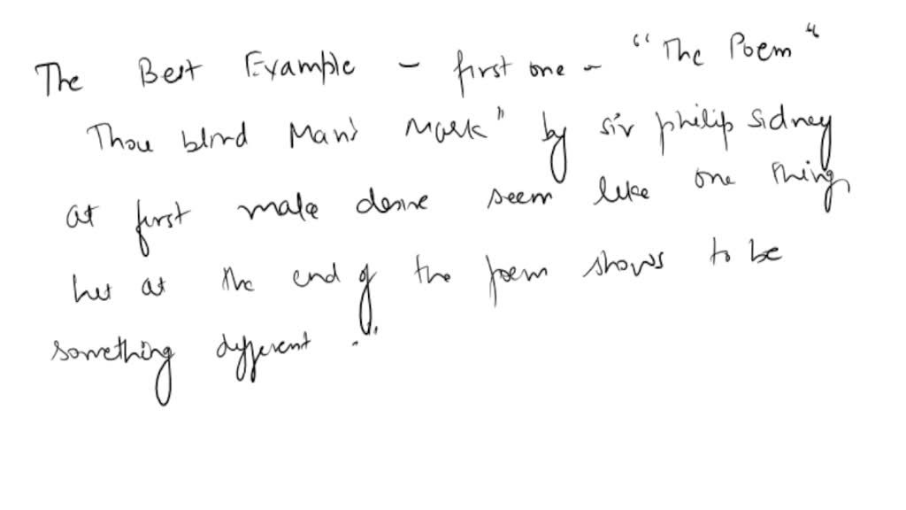 SOLVED Which of the following is the best example of