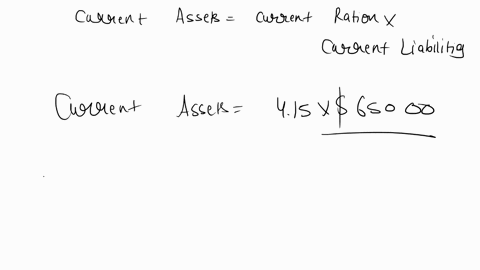 use-the-following-ratios-to-determine-the-missing-balance-sheet-amounts-as-of-december-31-each-formula-must-include-at-least-one-of-the-ratios-the-companys-current-ratio-is-415-the-companys-36218