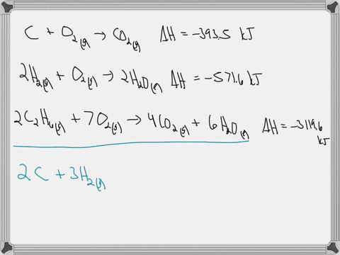 graphite-can-be-converted-to-ethane-according-to-the-following-reaction-using-the-data-given-calculate-the-enthalpy-change-2cgraphite-3h2gc2h6g-data-cgraphite-o2gco2g-hrxn-3935-kj-2h2g-o2g2h-62494