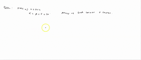 question 15 166 pts the unit cell with all sides the same length and ...