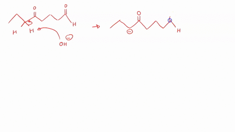 complete-the-mechanism-for-the-intramolecular-aldol-reaction-shown-below-add-the-missing-curved-arrow-notation-lone-pair-electrons-and-nonzero-formal-charges-to-all-boxes-the-reaction-requir-69558