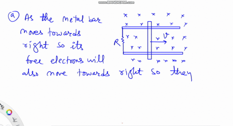 a-metal-bar-is-pulled-to-the-right-perpendicular-to-a-uniform-magnetic-field-the-bar-rides-on-parall-99236