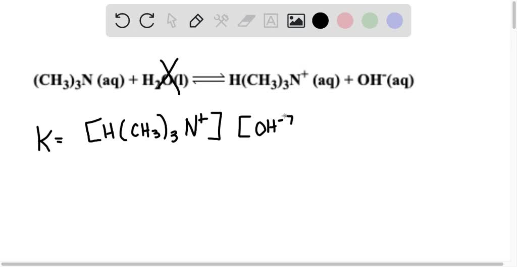 SOLVED: When CH3NHz is placed in water; which equilibrium reaction ...