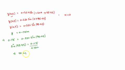 a-transverse-wave-on-a-string-is-described-by-the-wave-function-yx-t-0332-sin160x-954t-where-x-and-y-are-in-meters-and-t-is-in-seconds-consider-the-element-of-the-string-at-x-0-a-what-is-the-58274