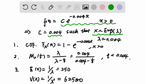 an-insurance-policy-reimburses-dental-expense-x_-up-to-a-maximum-benefit-of-250-the-probability-density-function-for-x-is-f-ooz-e-0-where-c-is-constant-1-determine-the-cumulative-distributio-44924
