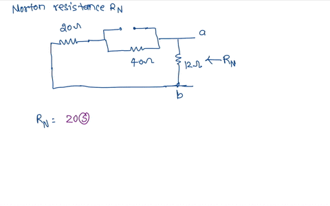 437-find-the-norton-equivalent-with-respect-t0-terminals-a-b-in-the-circuit-shown-in-fig-4104-34-20-2-180-v-40-2-12-figure-4104-for-prob-437-72492