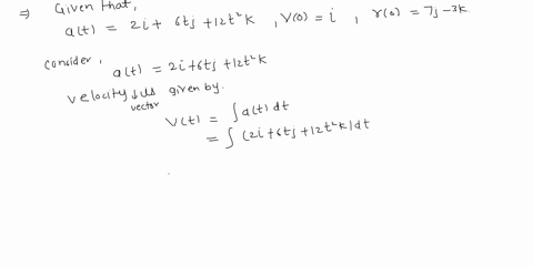 find-the-velocity-and-position-vectors-of-a-particle-that-has-the-given-acceleration-and-the-given-initial-velocity-and-position-at-2-i-6t-j-12t2-k-v0-i-r0-7-j-3-k-vt-rt-58632