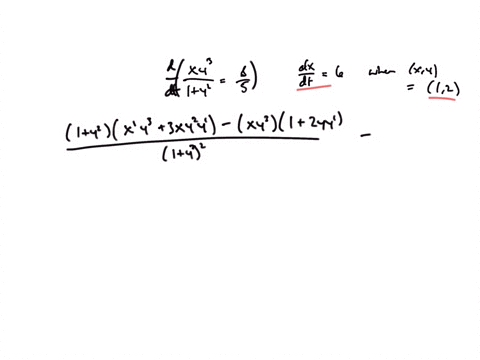 a-particle-is-moving-along-the-curve-whose-equation-is-fracx-y31y2frac85-assume-that-the-x-coordin-4-99486