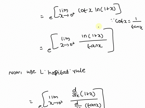 10-evaluate-the-following-limit-use-hopitals-rule-when-it-is-convenient-and-applicable-cotx-iim-1x-x-0-cotx-lim-1x-x-0-type-an-exact-answer-evaluate-the-following-limit-use-hopitals-rule-whe-00883