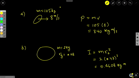a-105-kg-hockey-player-is-travelling-at-8-ms-what-is-his-linear-momentum-calculate-the-moment-of-inertia-of-a-baseball-bat-if-its-mass-is-2-kg-and-it-has-a-radius-of-gyration-of-048-m-a-55-k-56112