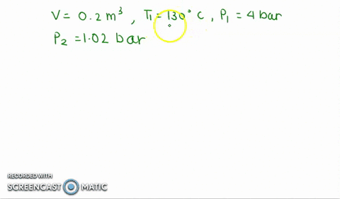 02-m3-of-air-at-4-bar-and-1308c-is-contained-in-system-a-reversible-adiabatic-expansion-takes-place-till-the-pressure-falls-to-102-bar-the-gas-i8-then-heated-at-constant-pressure-till-enthal-60724