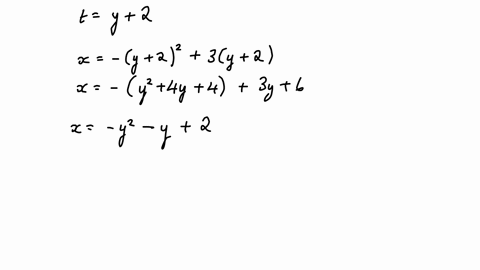 eliminate-the-parameter-in-x-t23t-and-yt-2and-then-identify-the-parametric-curve-and-sketch-its-image-in-the-xy-plane-on-a-piece-of-paper-equation