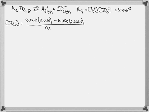 a-500-ml-sample-of-000200-m-agno3-is-added-to-500-ml-of-00100-m-naio3-what-is-the-equilibrium-concentration-of-ag-in-the-solution-ksp-for-agio3-is-30-x-10-8-08479