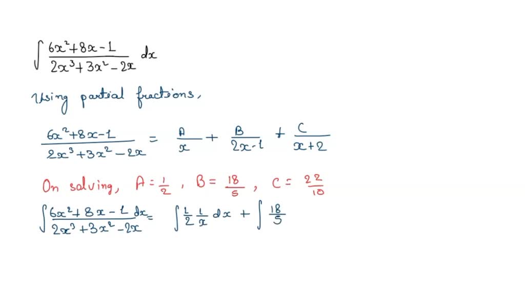 mineral Forbyde fritaget SOLVED: The polynomials in the equation above are identical, so their  coefficients must be equal: The coefficient of x2 on the right side, 2A + B  + 2C, must equal the coefficient